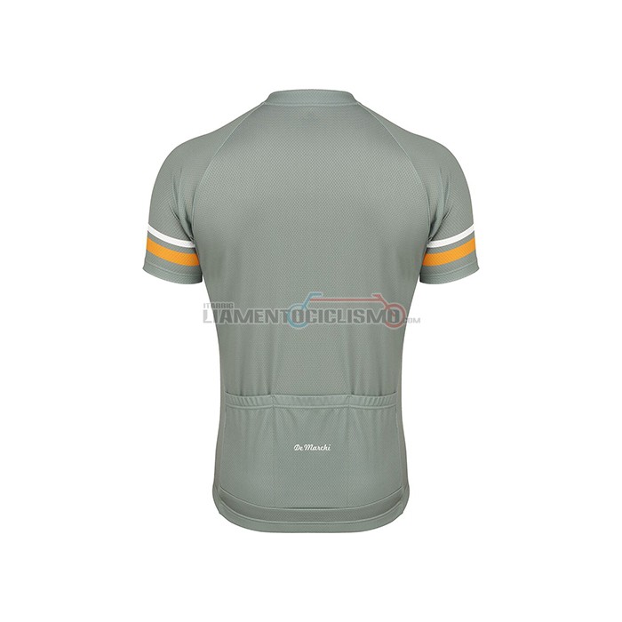 Abbigliamento Ciclismo De Marchi Manica Corta 2021 Verde Blu